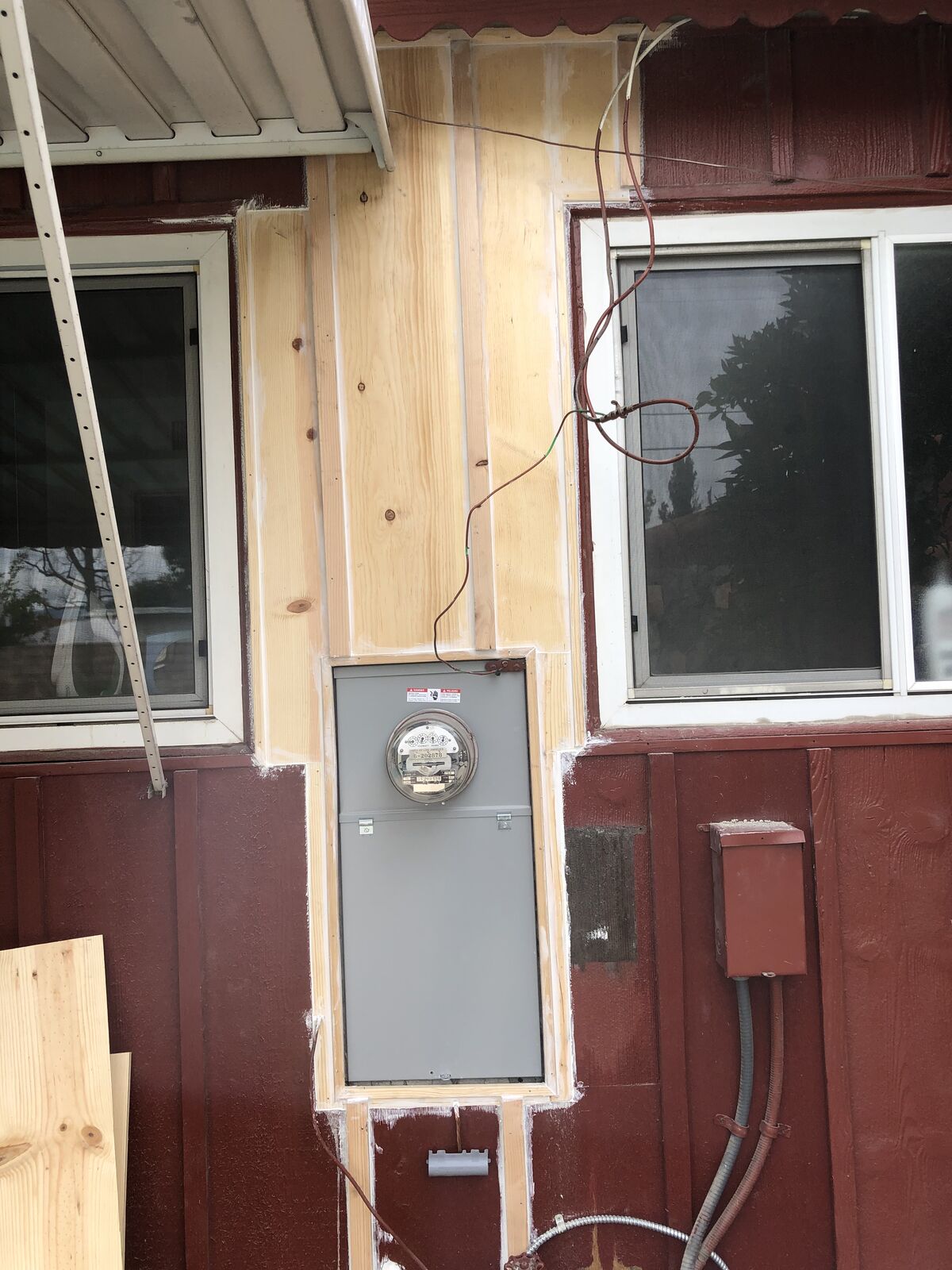 New electrical panel and meter installed on a home in Panorama City